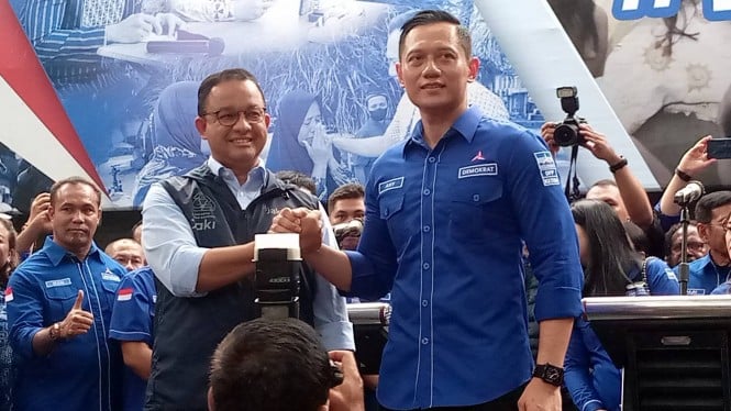 Anies Baswedan dan Ketum Partai Demokrat Agus Harimurti Yudhoyono (AHY).