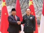 Menhan Prabowo Subianto bertemu dengan Menteri Pertahanan China Wei Feng He.