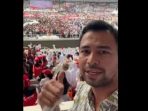Raffi Ahmad di acara Relawan Jokowi 'Nusantara Bersatu' di GBK, Senayan