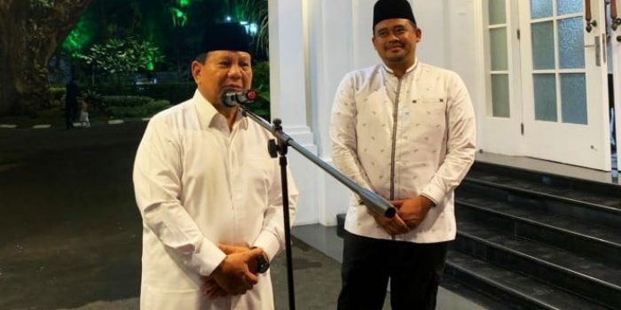 Ketum Gerindra Prabowo Subianto dan Wali Kota Medan Bobby Afif Nasution.