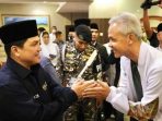 Menteri BUMN Erick Thohir bertemu dengan Gubernur Jateng Ganjar Pranowo.