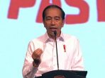 Presiden Jokowi di acara peringatan HUT ke-8 PSI