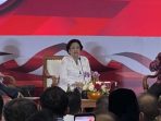Presiden kelima RI Megawati Soekarnoputri menyampaikan pidato kunci dalam acara bertajuk "Kick Off Meeting Pancasila Dalam Tindakan" di Jakarta, Kamis, 16 Februari 2023.