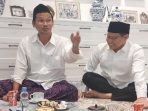 Gus Baha bertemu dengan Ketum PKB Muhaimin Iskandar alias Cak Imin (kanan).
