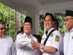 Prabowo Subianto dan  Yusril Ihza Mahendra bertemu di Jakarta.