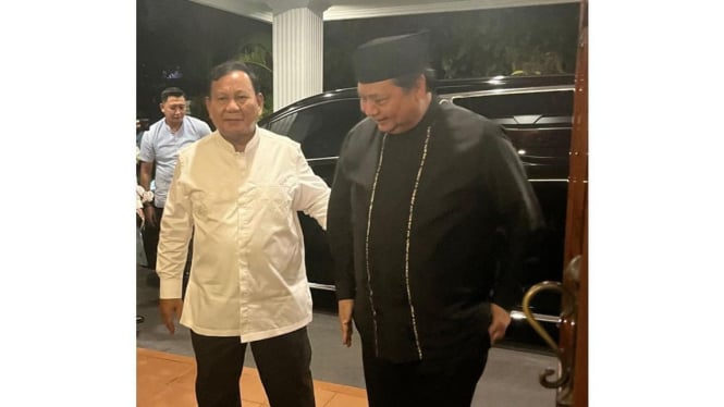 Pertemuan Prabowo dengan Airlangga Hartarto
