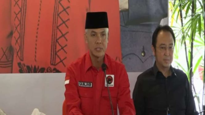 Gubernur Jawa Tengah Ganjar Pranowo diumumkan jadi capres PDIP