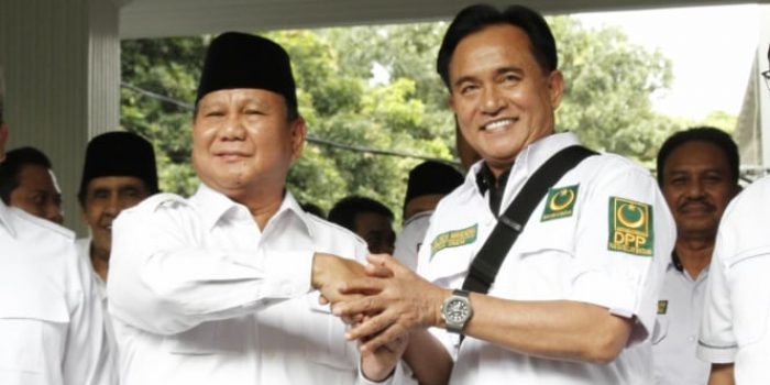Pertemuan Prabowo Subianto dengan Yusril Ihza Mahendra