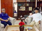 Ketua Umum PAN Zulkifli Hasan bertemu Ketua Umum Gerindra, Prabowo Subianto
