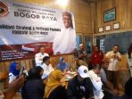 Puluhan forum dan komunitas relawan pendukung Anies Baswedan menyusun starategi pemenangan dengan menargetkan pembentukan 1.000 Poskora (Posko Relawan Anies) di wilayah Bogor Raya, Jawa Barat, pada Minggu. 7 Mei 2023.