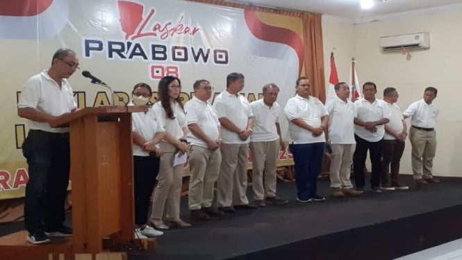 Laskar Prabowo 08 deklarasi dukung Prabowo Subianto nyapres 2024.